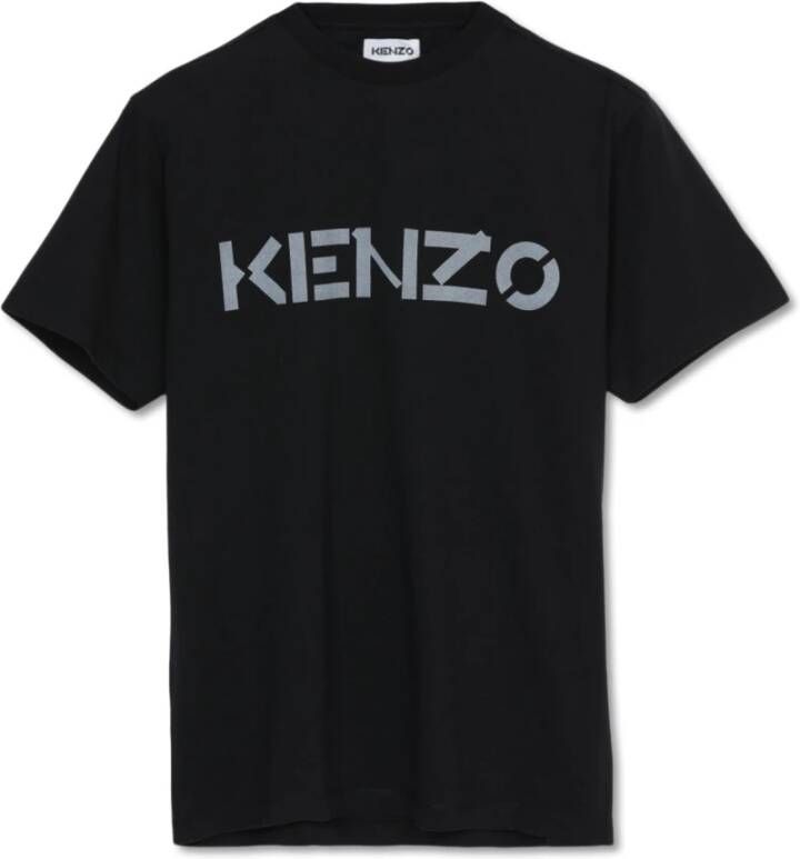 Kenzo Logo Crew T-shirt Blauw Dames