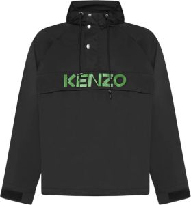 Kenzo Logo Hoodie Jas Zwart Heren