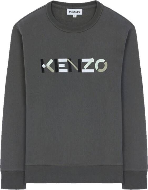Kenzo Logo klassiek sweatshirt Grijs Dames