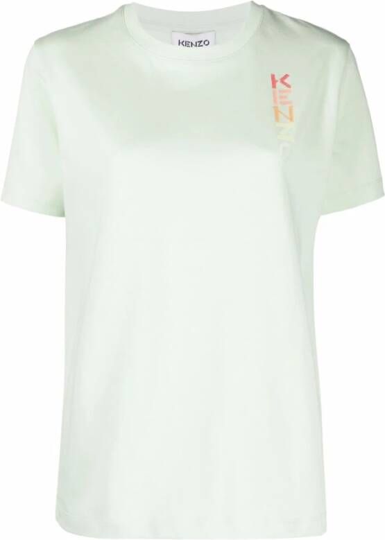 Kenzo Statement Logo Loose T-shirt Green Dames