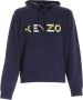 Kenzo Logo multico hoodie Blauw Heren - Thumbnail 1