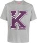 Kenzo Logo Print Katoenen T-shirt met Ronde Hals Grijs Heren - Thumbnail 1