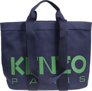 Kenzo Logo-Print Large Tote BAG Blauw Dames