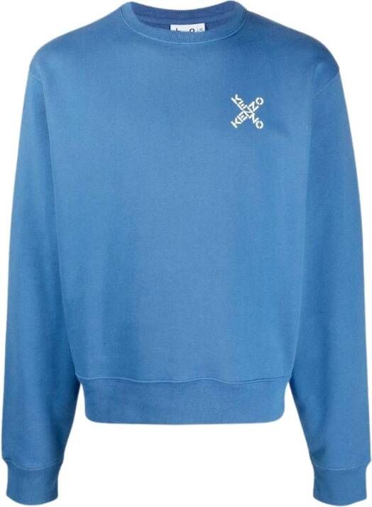 Kenzo Logo sweatshirt Blauw Heren