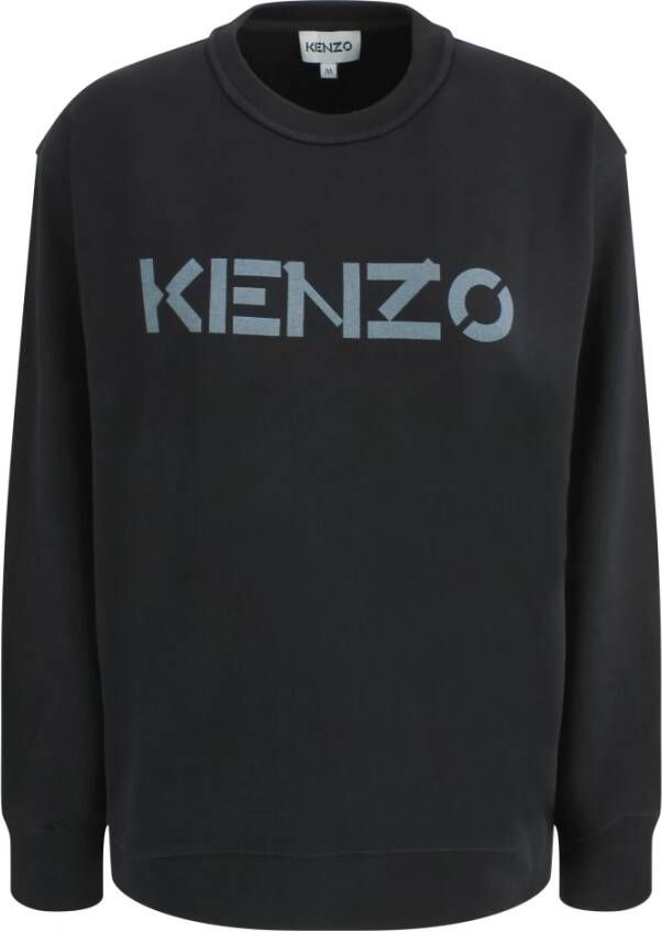 Kenzo Logo Sweatshirt voor Heren Zwart Heren