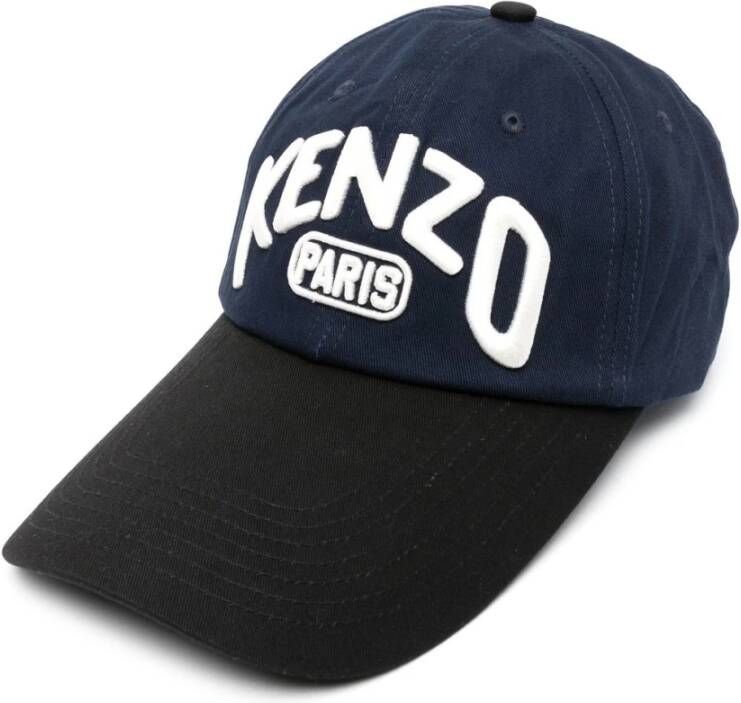 Kenzo Long Peak Baseball CAP Blauw Heren