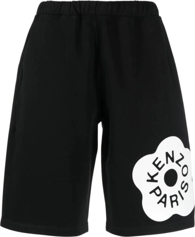Kenzo Logo Sweat Shorts Zwart Heren