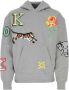 Kenzo Melange Gray Stretch Cotton Oversize Sweatshirt Grijs - Thumbnail 1