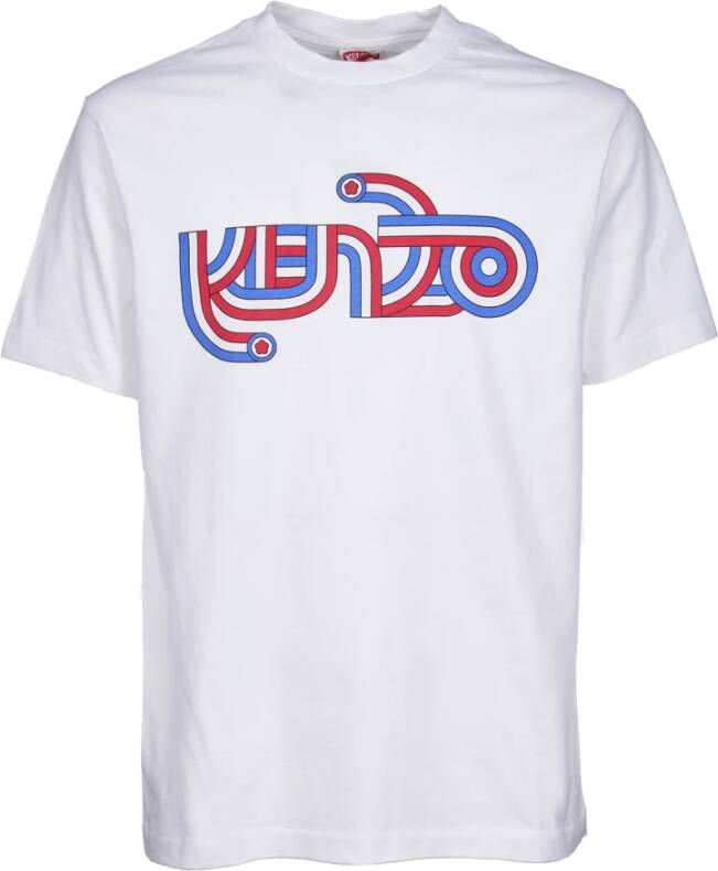 Kenzo Metalen Pinafore T-shirts en Polos White Heren