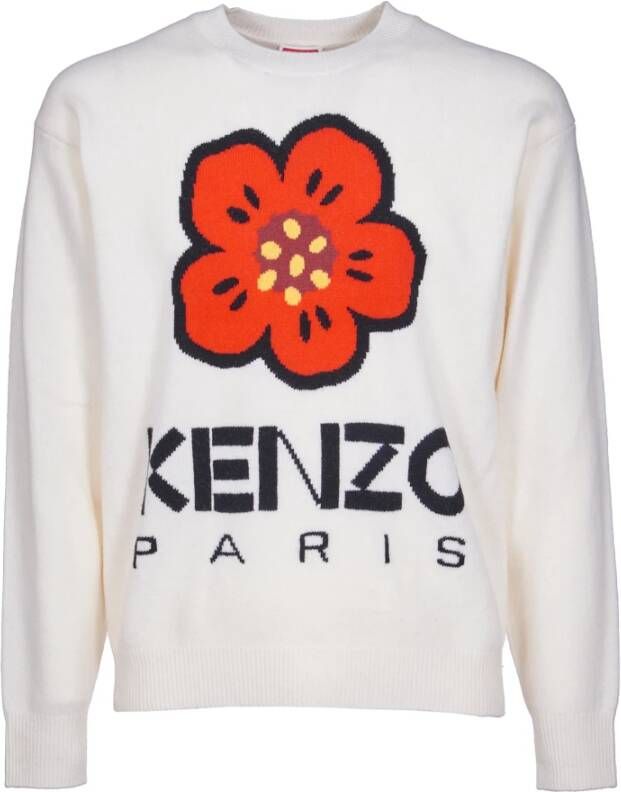 Kenzo Metallic Pinafore Sweaters White Heren