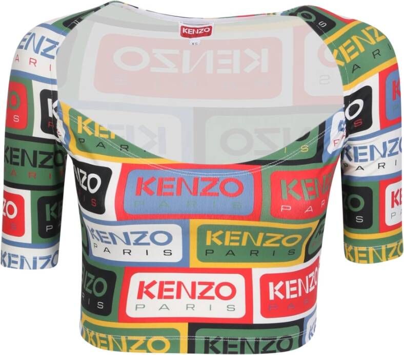 Kenzo Multicolor Trendy T-Shirt voor Dames Meerkleurig Dames