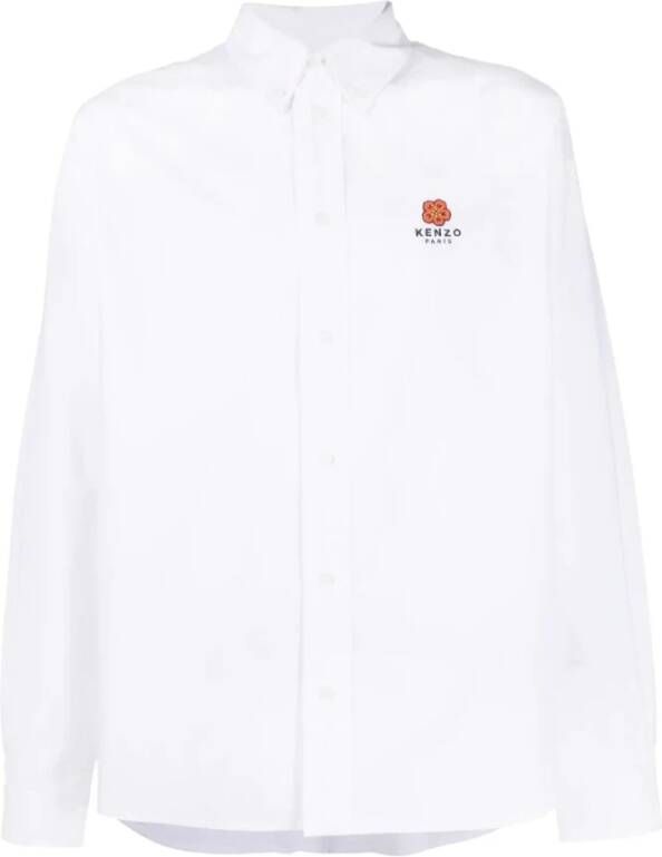 Kenzo Sportief Overhemd met Lange Mouwen White Heren