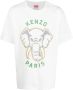 Kenzo Olifant-Print Katoenen T-Shirt White Heren - Thumbnail 1
