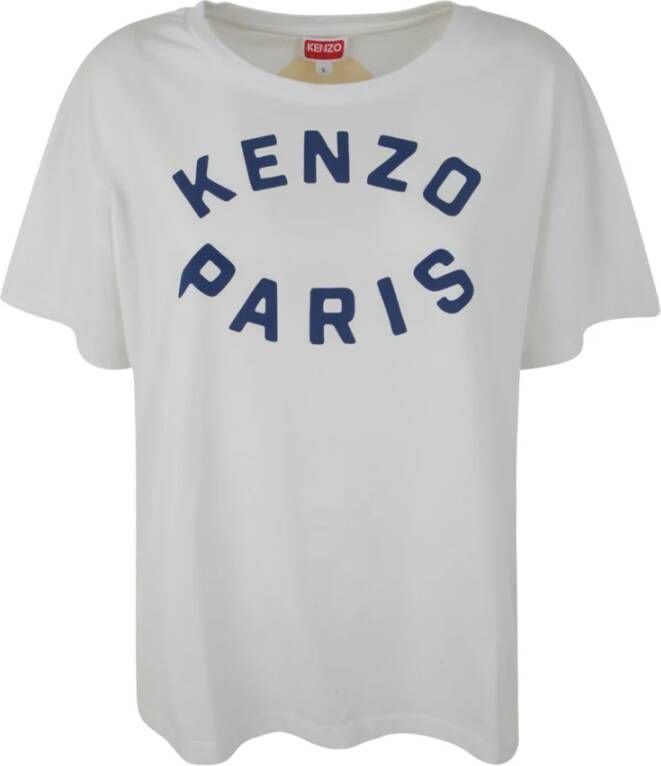 Kenzo Ontspannen T-shirt met Target Design White Dames