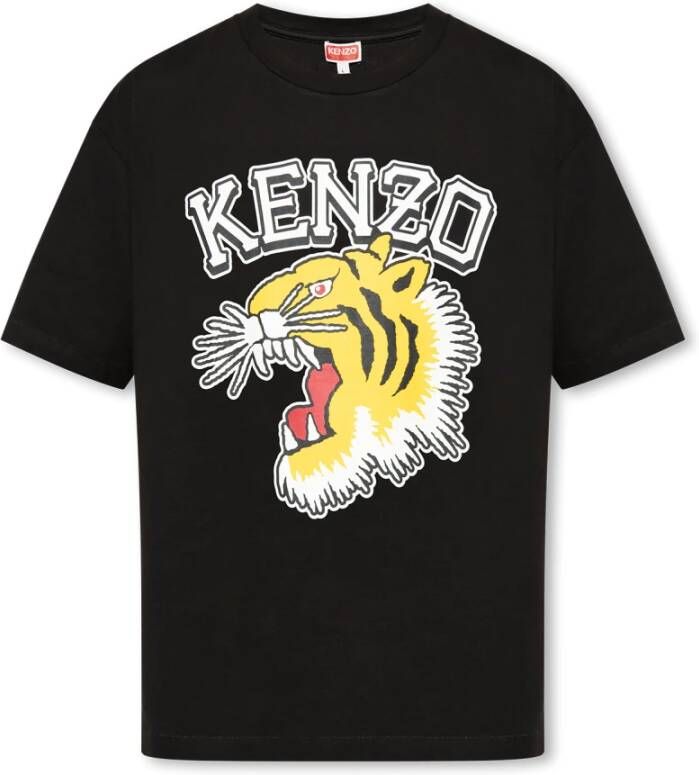 Kenzo Oversized T-shirt Zwart Heren