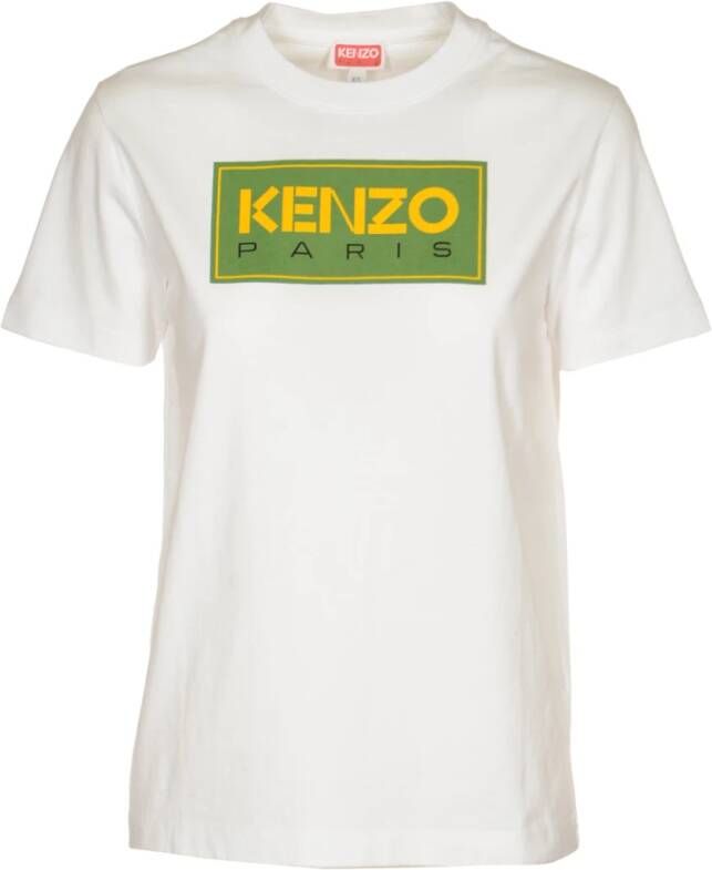 Kenzo Witte T-shirts en Polos met losse pasvorm White Dames
