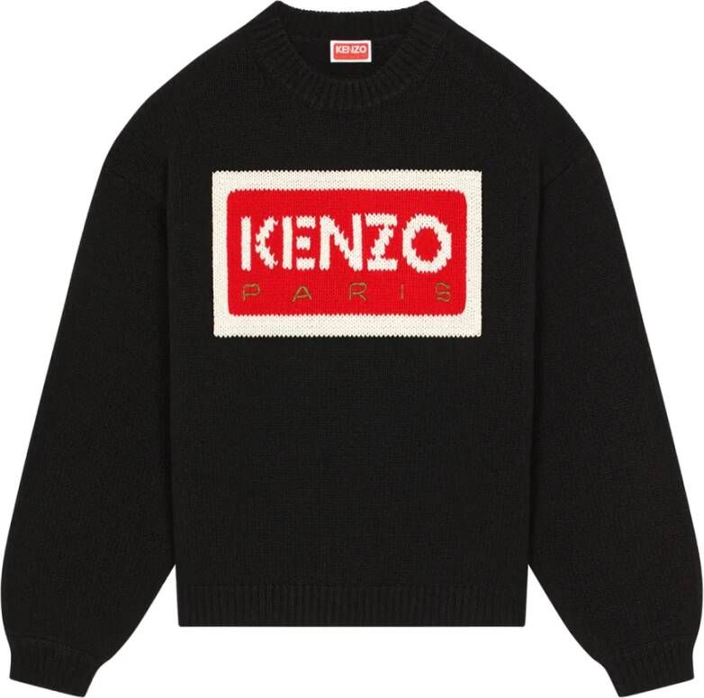 Kenzo Zwarte Sweaters Stijlvolle Gebreide Truien voor Heren Black Heren