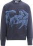 Kenzo Polar Bear-Print Katoenen Sweatshirt Blauw Heren - Thumbnail 1