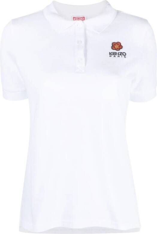 Kenzo Polo Shirt Stijlvol en Comfortabel Wit Dames