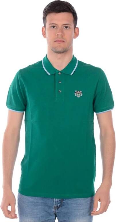 Kenzo Iconisch Tiger Polo voor Heren Green Heren