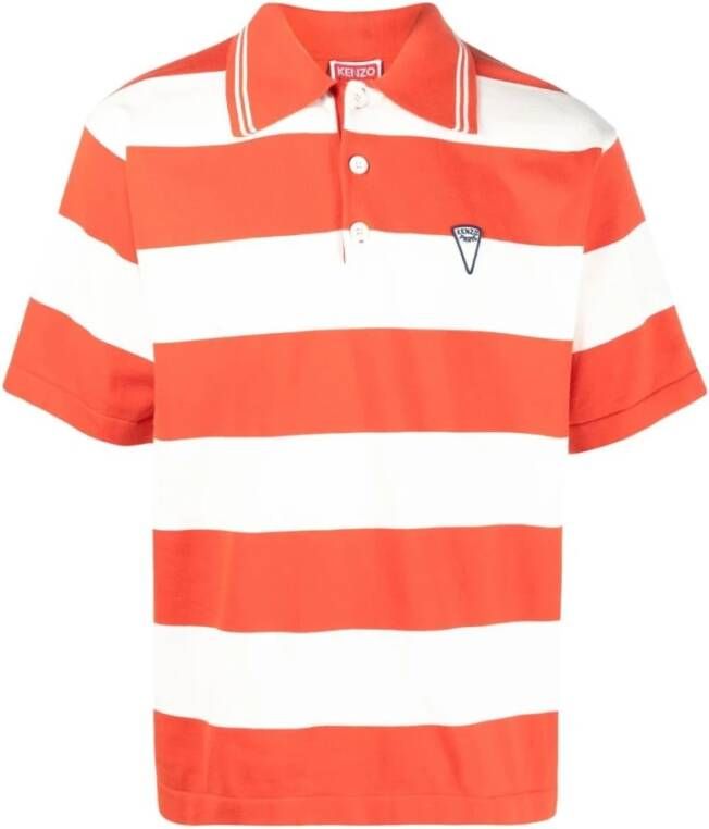Kenzo Stijlvolle Comfortabele Polo Shirts Oranje Heren
