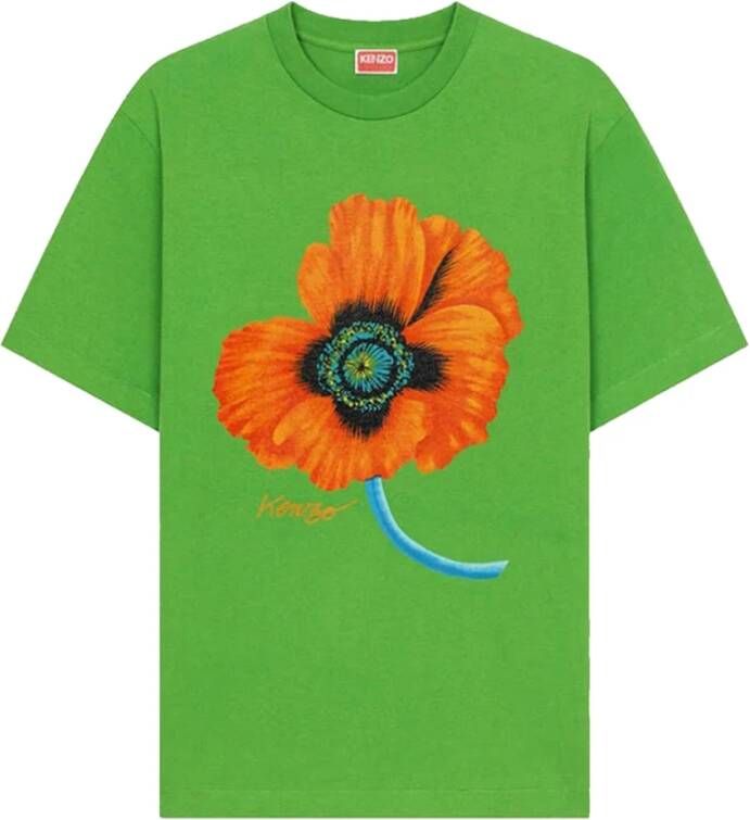 Kenzo Poppy T-shirt Groen Heren