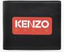 Kenzo Zwarte Leren Portemonnee met Bi-fold Ontwerp en Logo Print Zwart - Thumbnail 5