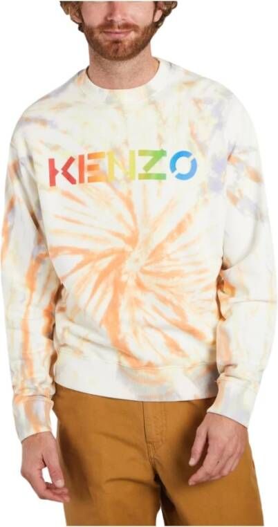 Kenzo Stijlvolle Oranje Sweatshirt voor Heren Multicolor Heren