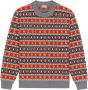 Kenzo Reguliere Jacquard Sweatshirt in Rood Red Heren - Thumbnail 1