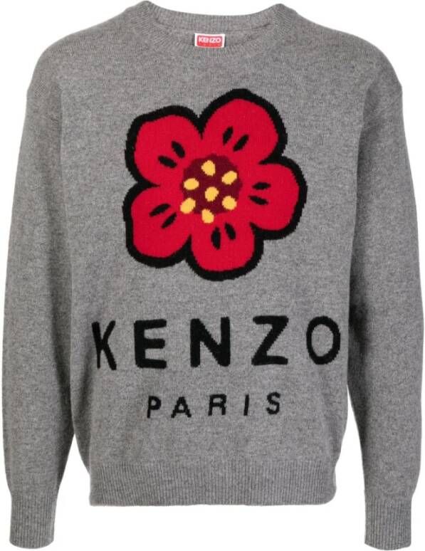 Kenzo Grijze Boke Flower Sweater Gray Heren