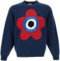Kenzo Blauwe Sweaters met Logo Borduursel Blue Heren - Thumbnail 1