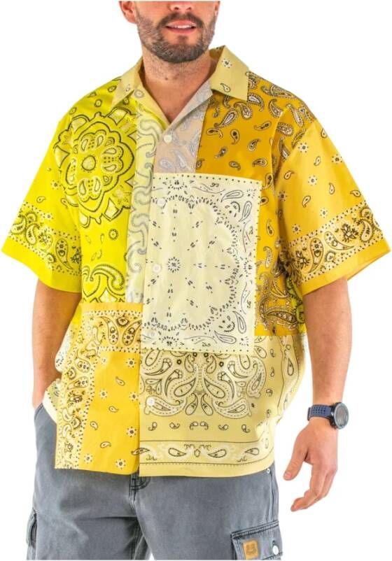 Kenzo Shirt met korte mouwen Geel Heren