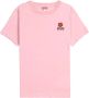 Kenzo Roze Logo-geborduurd T-shirt voor modebewuste vrouwen Roze Dames - Thumbnail 4