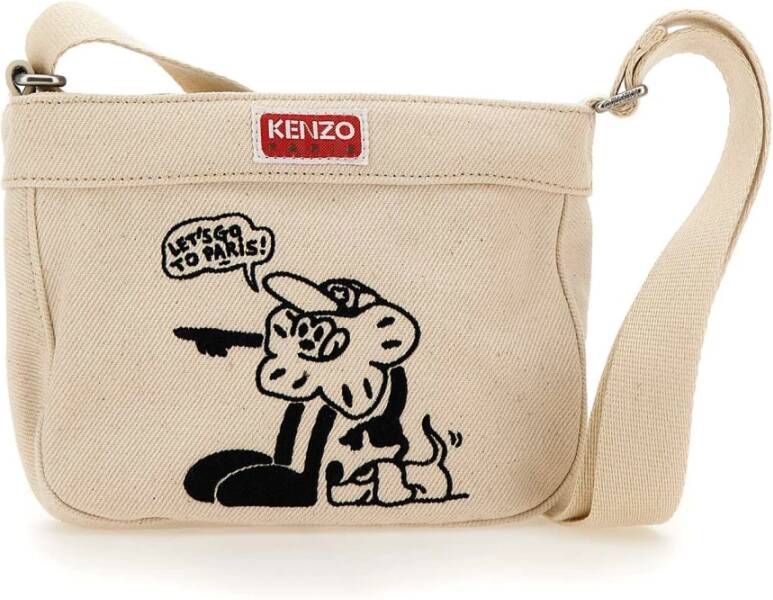 Kenzo Shoulder Bags Beige Heren