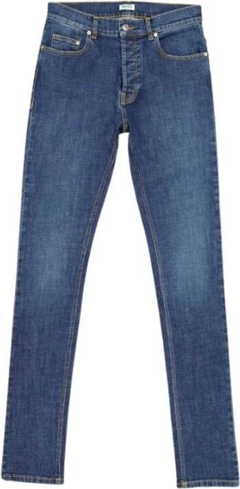 Kenzo Straight Cut Denim Jeans Blue Heren