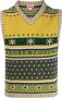 Kenzo Fairisle Gebreid Vest met Logo Jacquard Multicolor Heren - Thumbnail 1