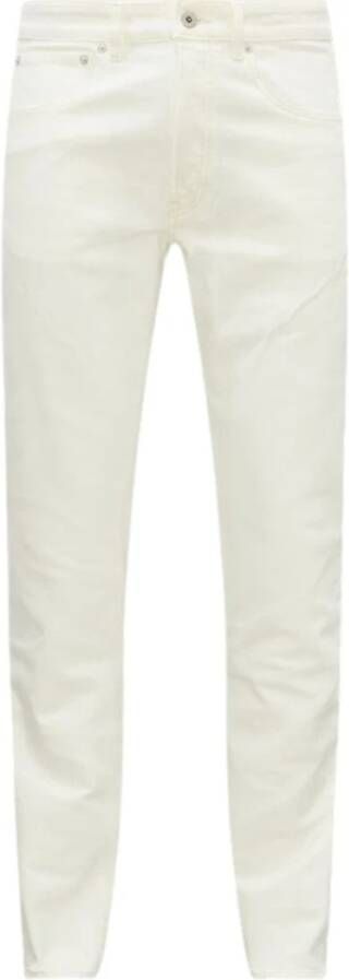 Kenzo Stijlvolle Slim-Fit Regular Jeans White Heren