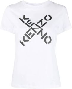 Kenzo Sport Big X T-shirt Wit Dames