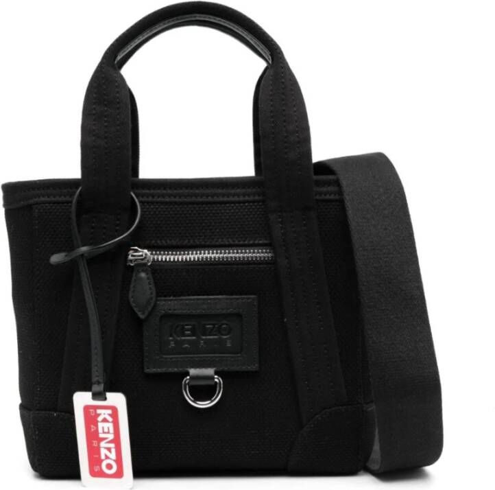 Kenzo Stijlvolle compacte handtas met ritssluiting Zwart Dames