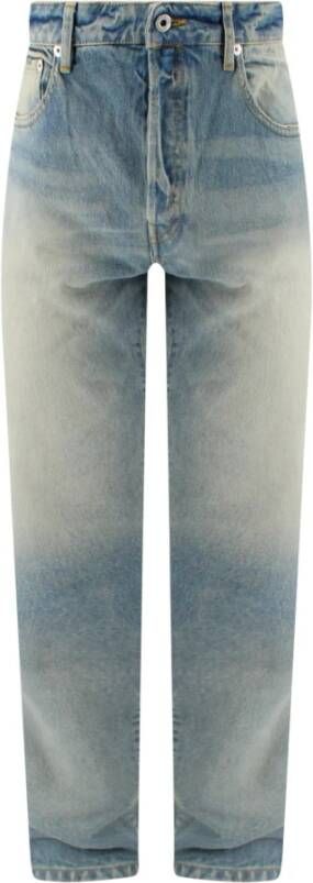Kenzo Stijlvolle katoenen jeans met gewassen effect Blauw Heren