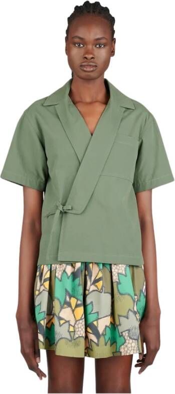 Kenzo Stijlvolle Kimono Shirt Groen Dames