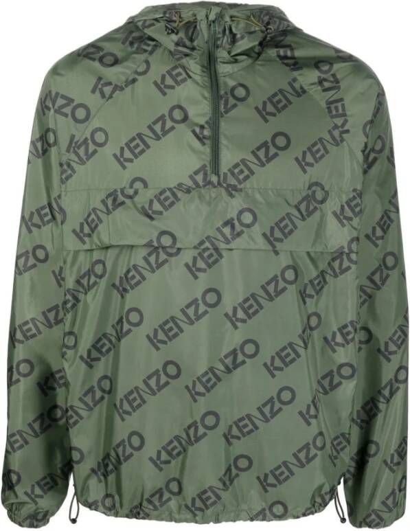 Kenzo Stijlvolle Donkergroene Windbreaker Green Heren - Foto 2