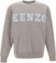 Kenzo Logo-geborduurde Grijze Katoenen Sweater Grijs Heren - Thumbnail 2
