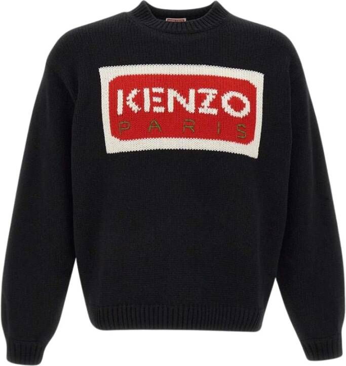 Kenzo Zwarte Sweaters Stijlvolle Gebreide Truien voor Heren Black Heren