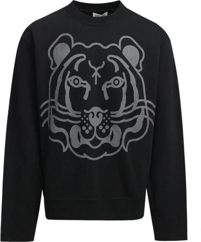 Kenzo Stijlvolle Tiger Sweatshirt Zwart Heren