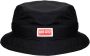Kenzo Stijlvolle Zwarte Logo Bucket Hat Zwart Unisex - Thumbnail 1