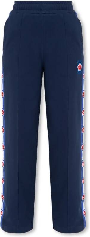 Kenzo Sweatpants met logo Blauw Dames
