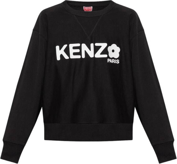Kenzo Zwarte Sweaters Klassieke Crewneck Stijl Zwart Heren