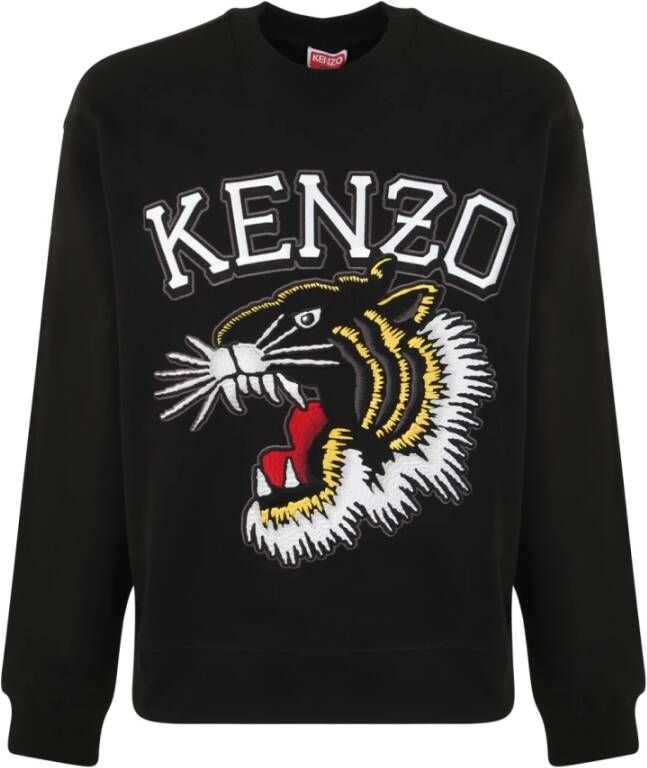 Kenzo Zwarte Tiger Varsity Sweaters Black Heren