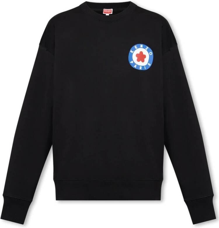 Kenzo Zwarte Katoenen Sweatshirt met Iconisch Logo Zwart Heren